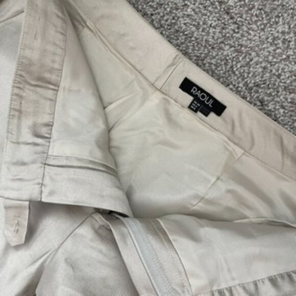 Silk Wool Shantung Tailored Panel Pants Size 2 Small - Picture 9 of 9